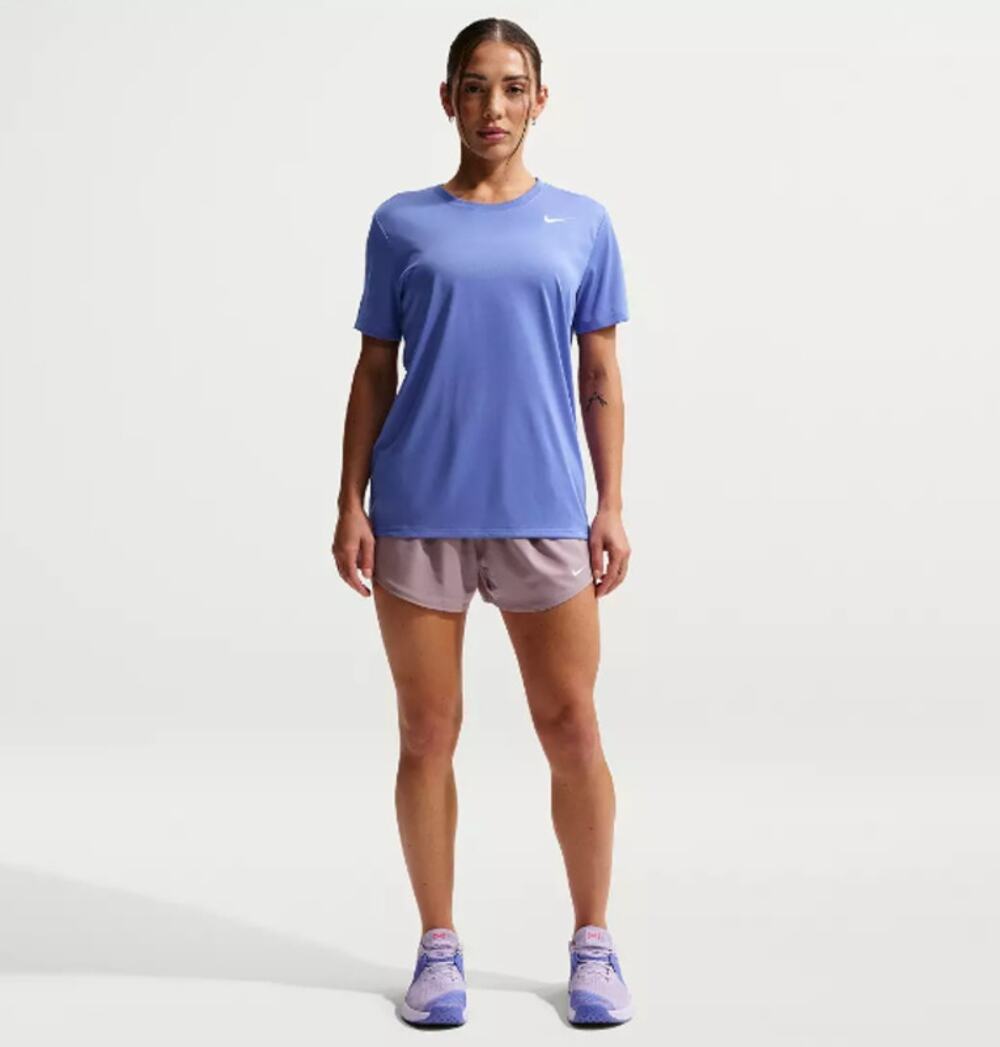 NIKE Women's Dri-FIT Legend T-Shirt XS Blue Light Sapphire Short Sleeve NWT